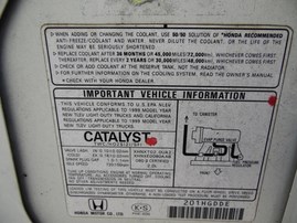 1999 HONDA CR-V EX WHITE 2.0L AT 4WD A17638